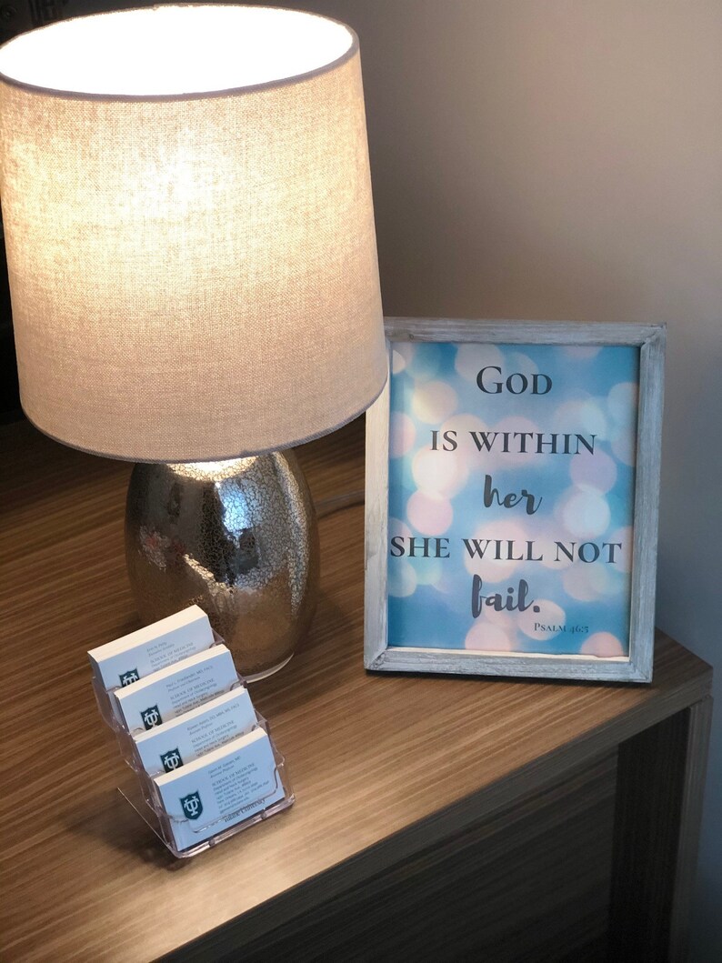 God is within her...wall decor INSTANT DOWNLOAD Etsy