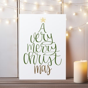 Biglietto di auguri natalizio con canti natalizi, auguri stagionali e allegria natalizia - Biglietto di auguri personalizzato 5x7 con busta e personalizzazione