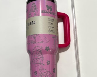 Sleeping Beauty Tangled Disney-Inspired Princess Custom Laser Engraved  Stanley tumbler Cups 40 ozs