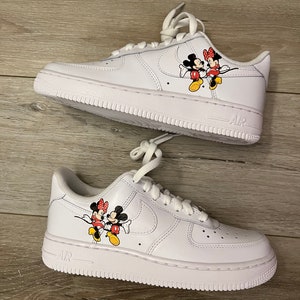 Mickey & Minnie Custom Nike Air Force 1 Holding hands