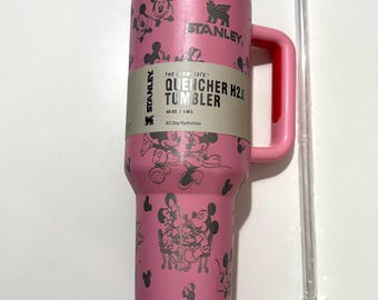 Mickey and Minnie Disney-Inspired Princess Custom Laser Engraved  Stanley tumbler Cups 40 ozs