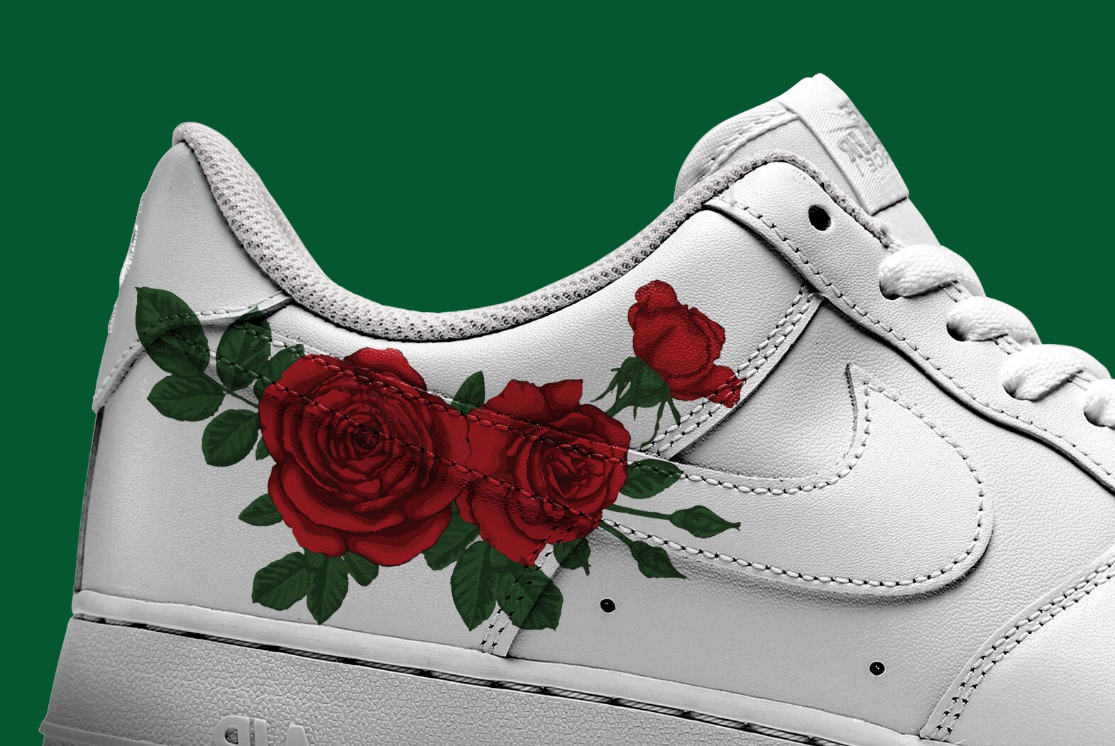 Rose Custom Nike Air Force 1 Etsy
