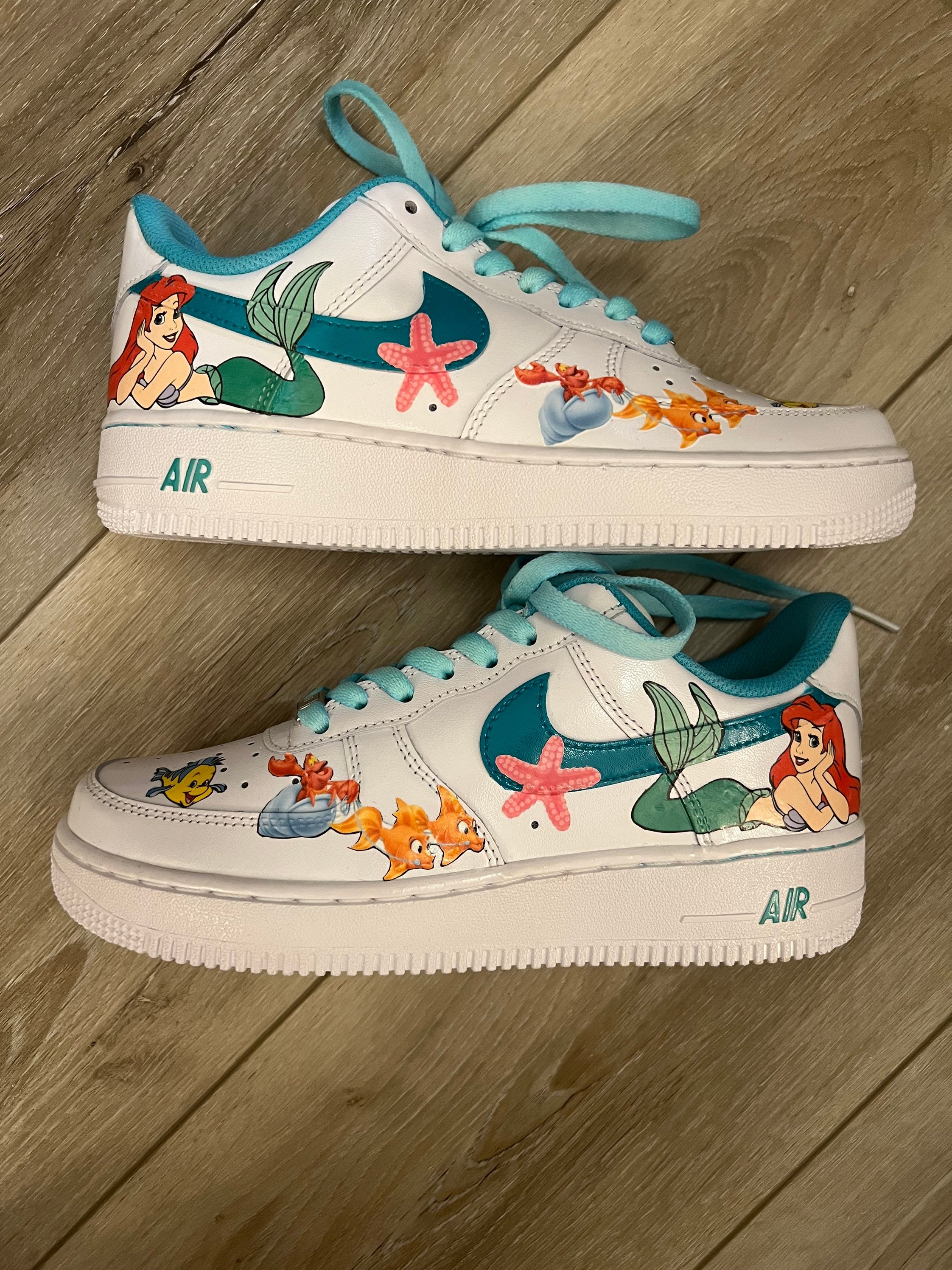 Disney Princess Custom Nike Air Force 1 Etsy