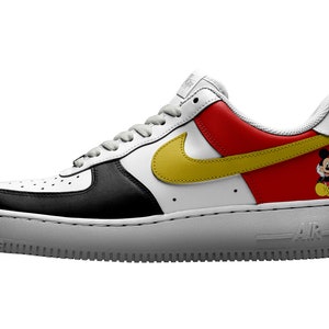 Mickey & Minnie Custom Nike Air Force 1 Mickey (in back)