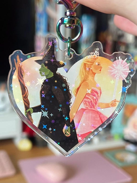 Elphaba and Glinda - Wicked - Star Pattern Holographic Acrylic