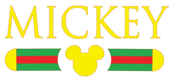 Download Mickey Mouse Gucci Inspired Vinyl Svg Download For Cricut Etsy SVG, PNG, EPS, DXF File