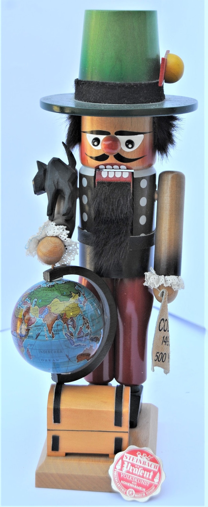 VTG RARE Steinbach Columbus Nutcracker with Spinning Globe Etsy