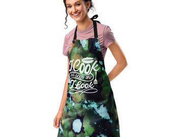 I Cook As Good As I Look Apron | Funny Custom Kitchen Apron | Sexy Chef Gift | Personalized Cooking Apron | Adult Humor BBQ Gift