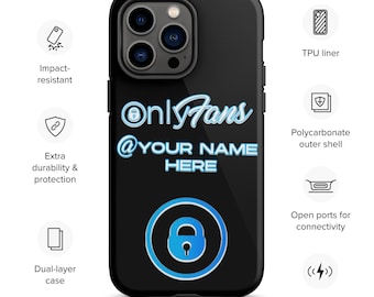 Funda personalizada para iPhone de ONLYFANS / Creador de contenido / Protectora para teléfono / Resistente / Promocional / De lujo