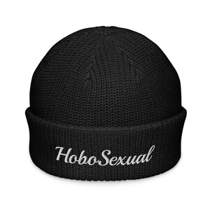 HoboSexual Fisherman Beanie | Hat | Cap | Funny Sayings | Adult Humor | Custom | Hilarious |Tiktoc Fashion | Skullcap | Knitted Cap | Skully