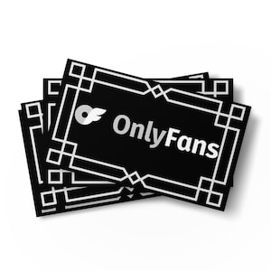 Onlyfans Pronk met je roem: custom gepersonaliseerde naamset visitekaartjes | Promotie | Contentmaker | Merk | Promomaterialen