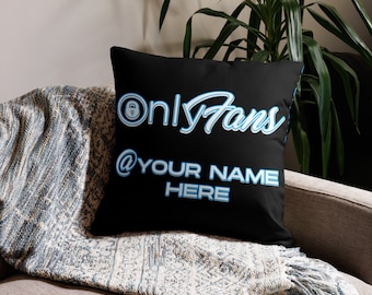 Personalized Custom Onlyfans Premium Pillow Content Creator, Custom name , Personalized home decor, Customizable pillow, gift for her, gifts