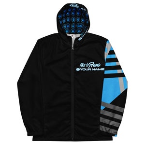 ONLYFANS Custom Personalized Men’s Windbreaker Jacket, Custom Text jacket, Personalized Coat, Customizable, Personalized gift
