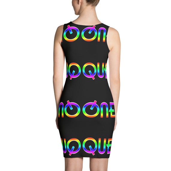 rainbow bandage bodycon dress Rainbow Bandage Dress