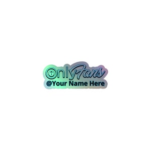 Onlyfans Gepersonaliseerde aangepaste holografische stickers Aangepaste tekststicker, gepersonaliseerde stickers, aanpasbare stickers, gepersonaliseerd cadeau,