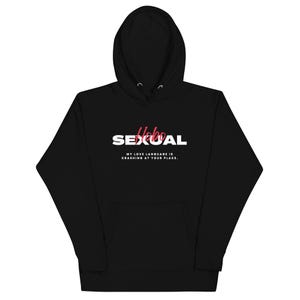 Hobosexual : My Love Language is crashing at your place Unisex Graphic Funny Sayings Warm Pullover Hoodie | sweatshirt | Gifts | Novelty
