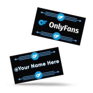 Onlyfans attira l'attenzione e lascia il segno con un set di biglietti da visita con nome personalizzato / Personalizzato / Personalizzato / Promuovi il creatore di contenuti
