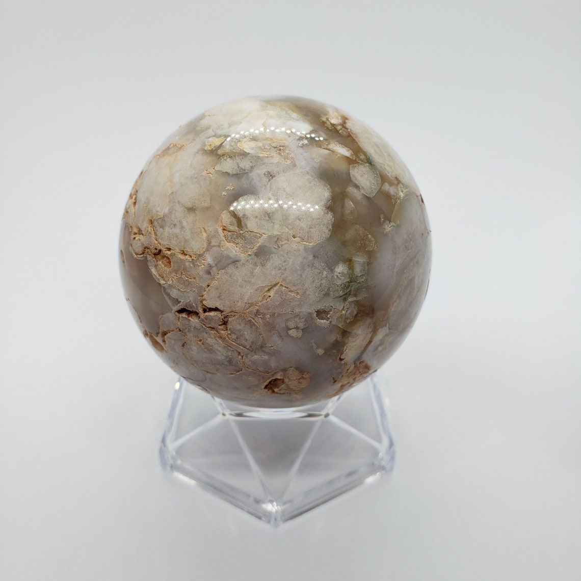 amethyst flower agate sphere amethyst flower agate sphere