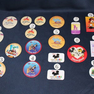 Vintage Disney Pin Back Buttons