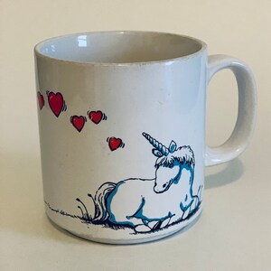 Valentine's Day gift, Valentine's Day mug, Unicorn, Horse, Animal mug,Vintage Unicorn’s in Love Mug