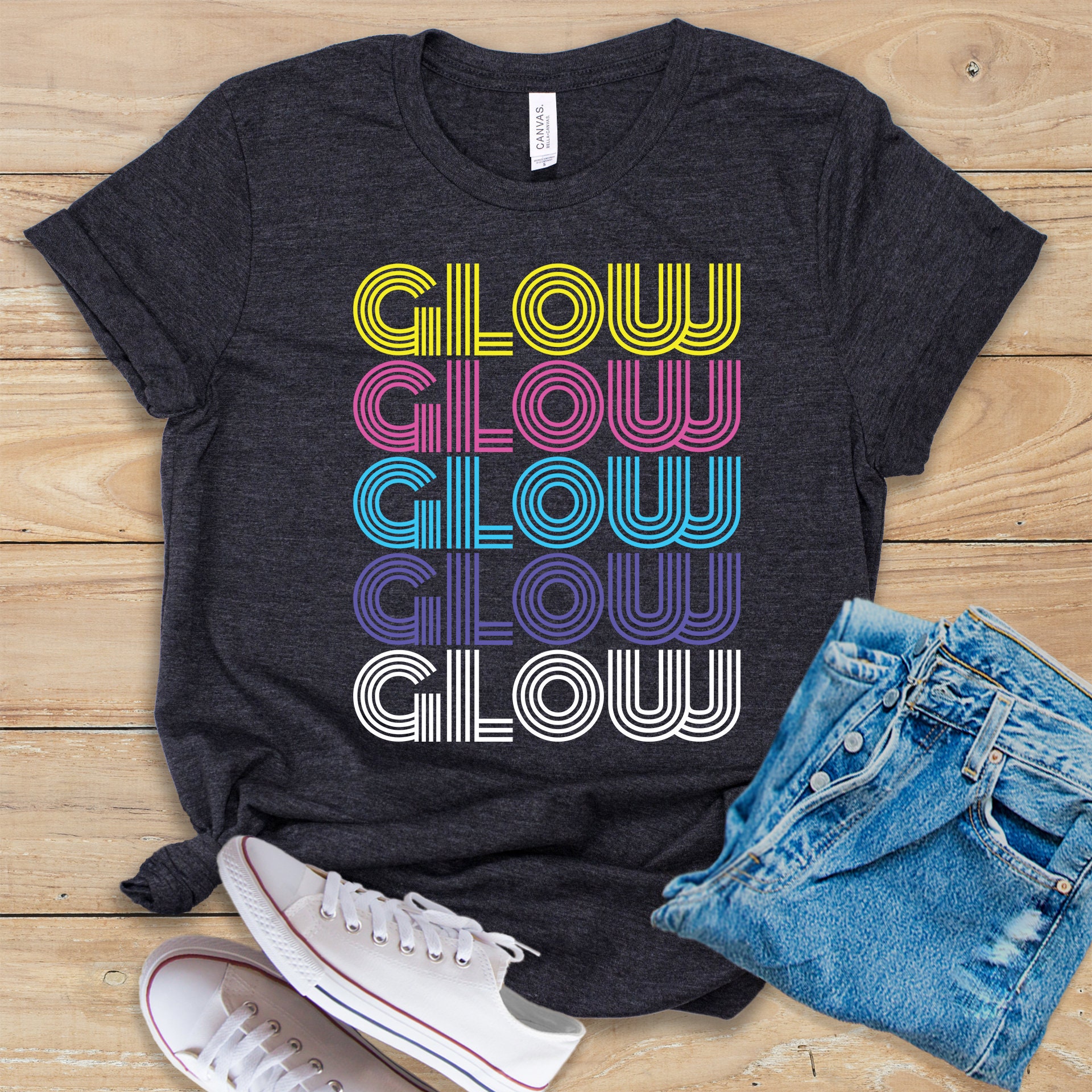 Neon Graphic T-Shirt Glow in UV Fluorescent Sugar Sayings