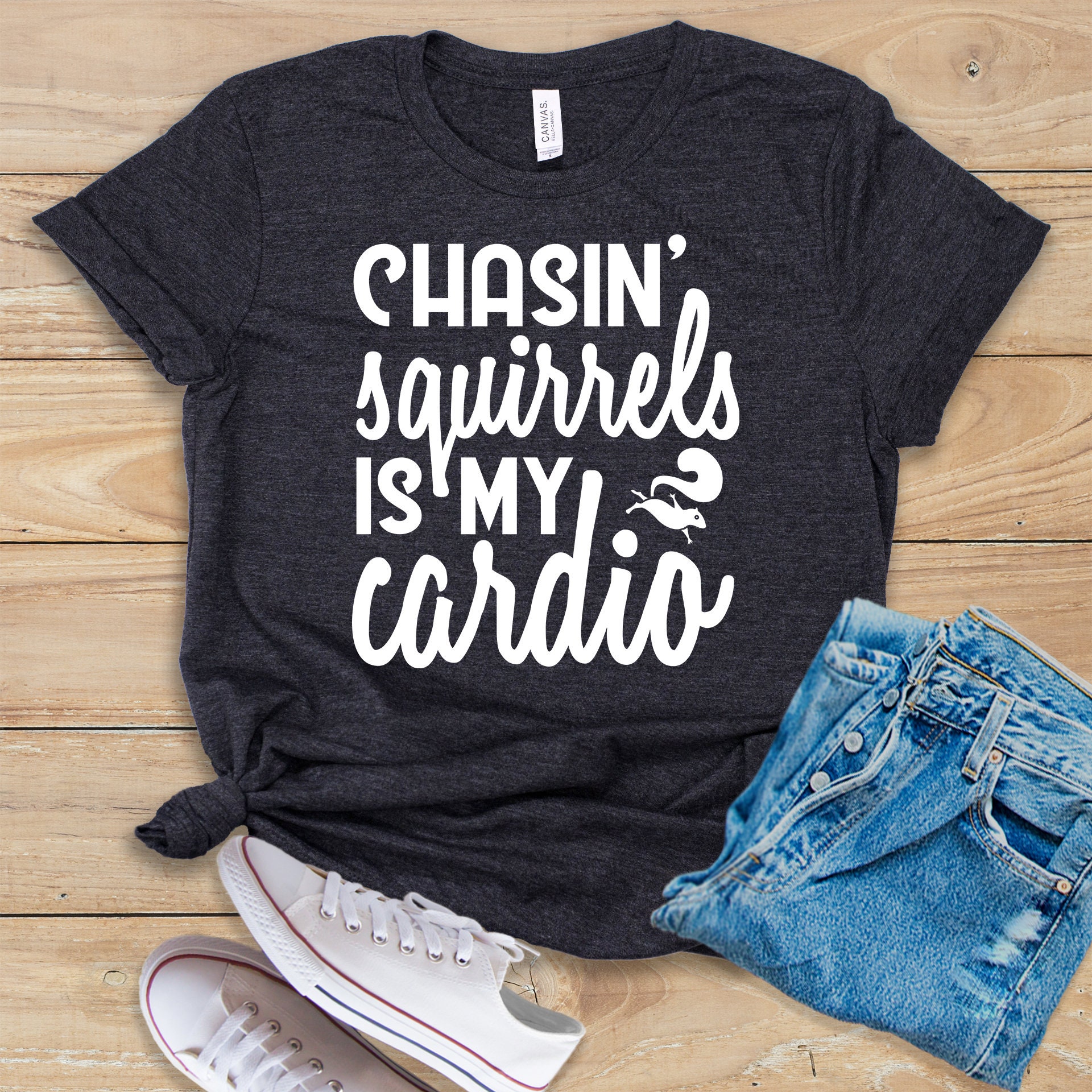 belediging Besmettelijke ziekte september Chasin' Squirrels is My Cardio Shirt Tank Top Hoodie - Etsy