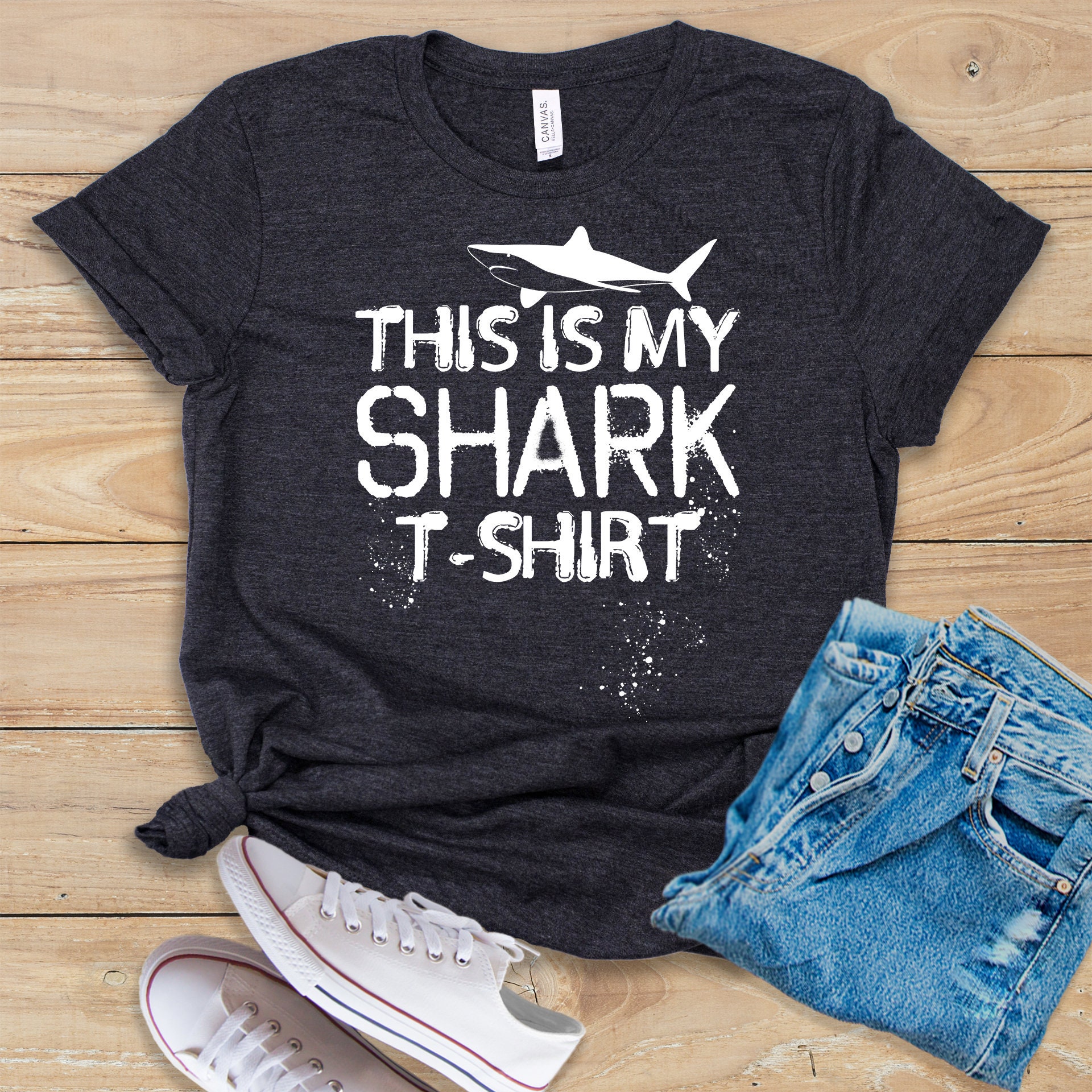 This is My Shark T-shirt Shirt Tank Top Hoodie Shark - Etsy
