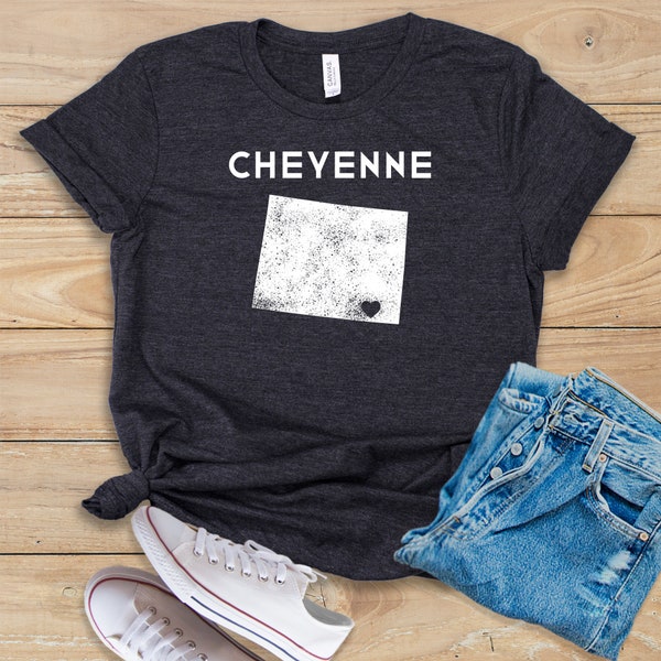 Cheyenne Wyoming • Shirt • Tank Top • Hoodie • Cheyenne WY • Cheyenne • Wyoming Map • Wyoming • Wyoming Shirt • Cheyenne Gift • Wyoming Gift