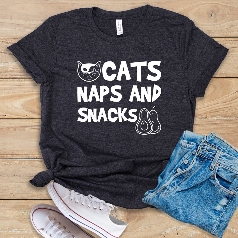 cats naps and snacks shirt