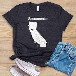 Sacramento California • Shirt • Tank Top • Hoodie • Sacramento • Sacramento CA • Sacramento Skyline • Sacramento Map • Map of Sacramento