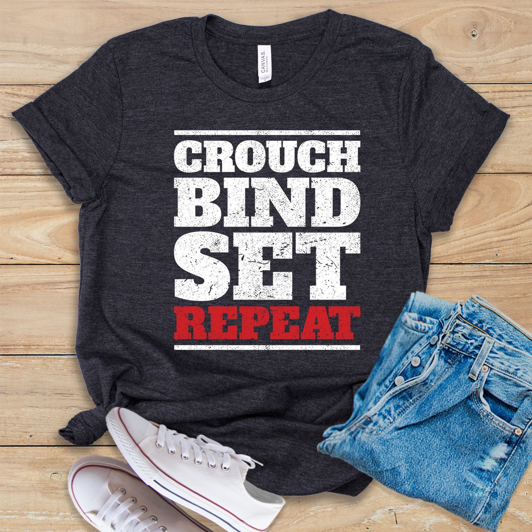 Crouch Bind Set Repeat Shirt Tank Top Hoodie Funny Rugby Shirt Gift for ...
