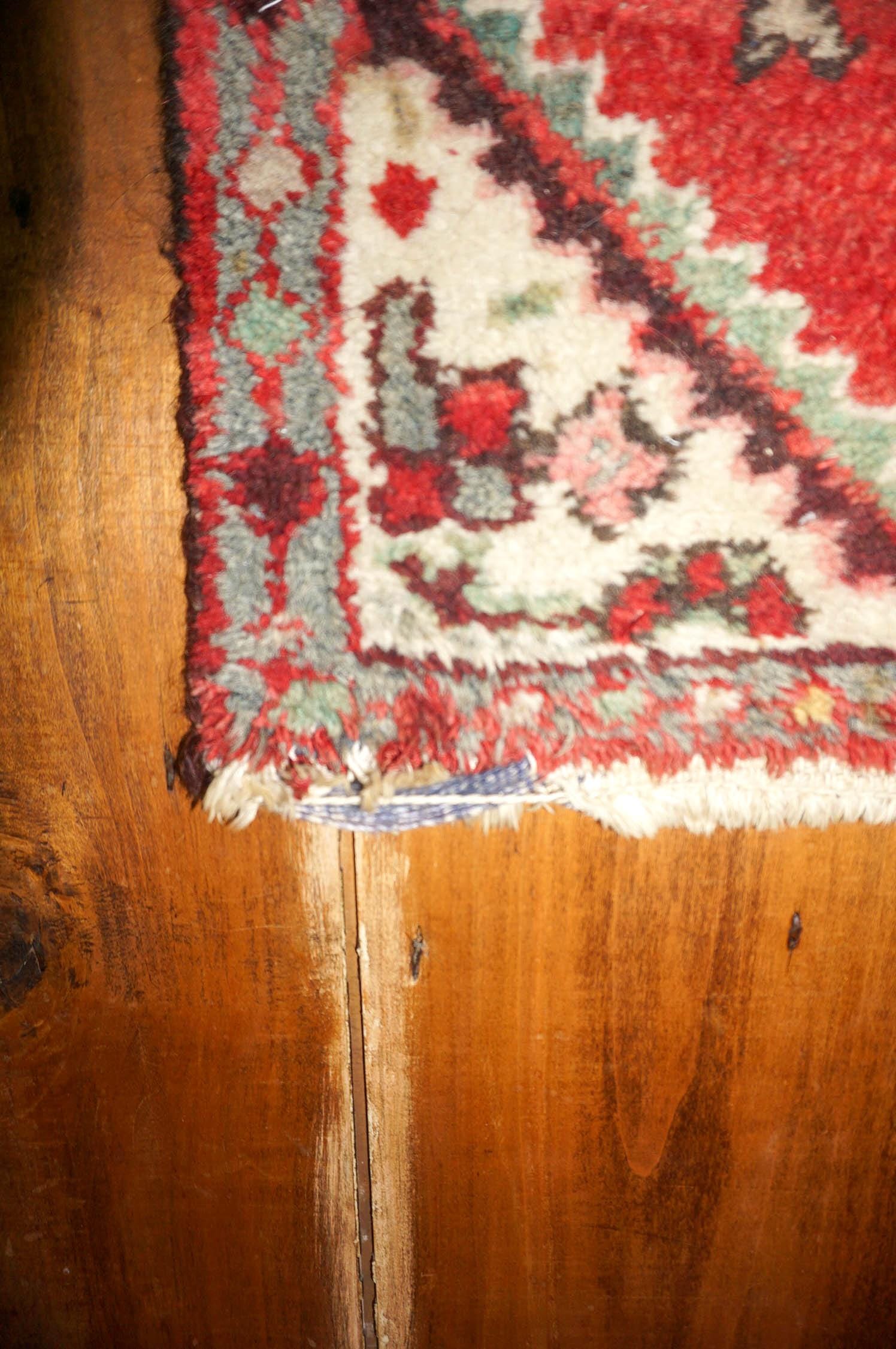 赤いウールラグ 手織り Zemmour ラグ - 伝統的なベルベル模様の本格的モロッコ製手織り