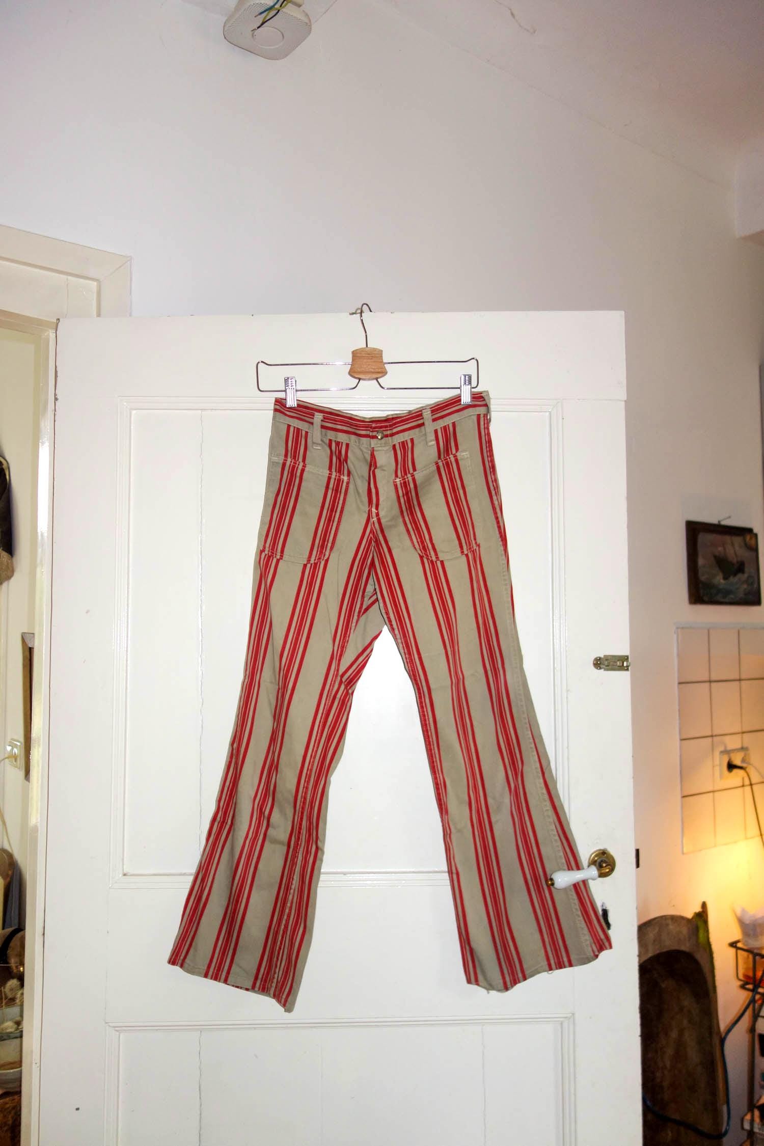 60s Striped Pants - Etsy Canada