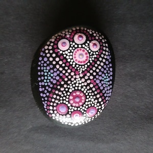 Briefbeschwerer-Mandala-Stil von Hand bemalt