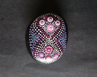 Paperweight Mandala style hand-painted