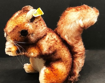 Steiff Mohair Perri the Squirrell  1957 Walt Disney Movie 1957 Tag reads #432209, Steiff collectible