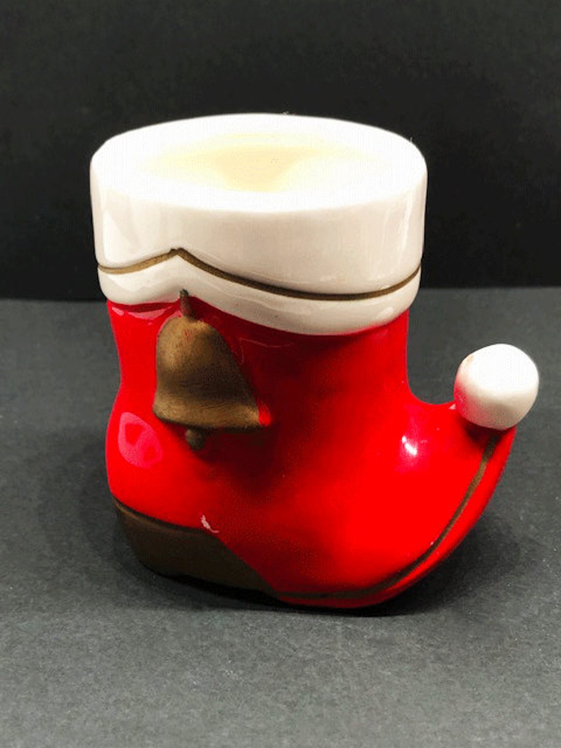 Ceramic Colonial Candle Japan Decorative Vintage Christmas Etsy