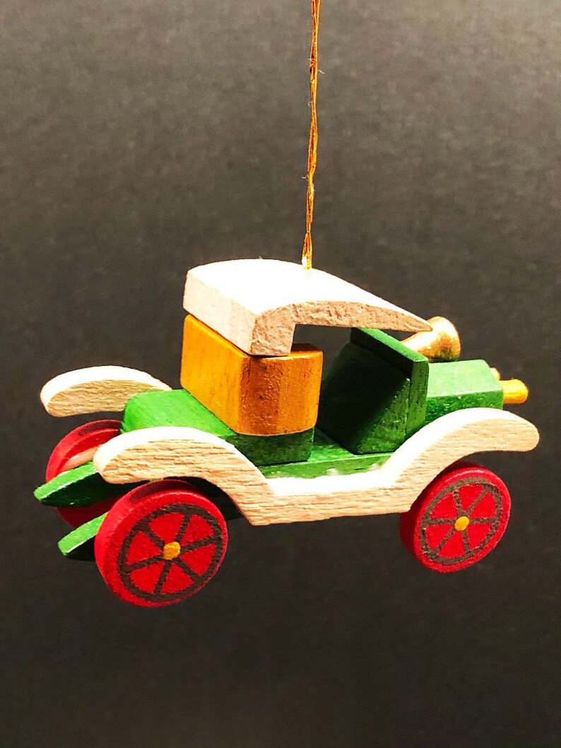 Model T 1960s Popeye Painted Wood Ornaments Unique and Erzgebirge German Snowman wUmbrella