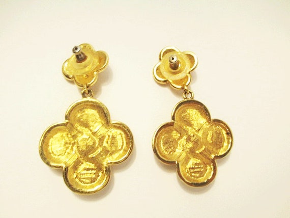 Vintage Napier Byzantium Pendant Earrings 1990, D… - image 4