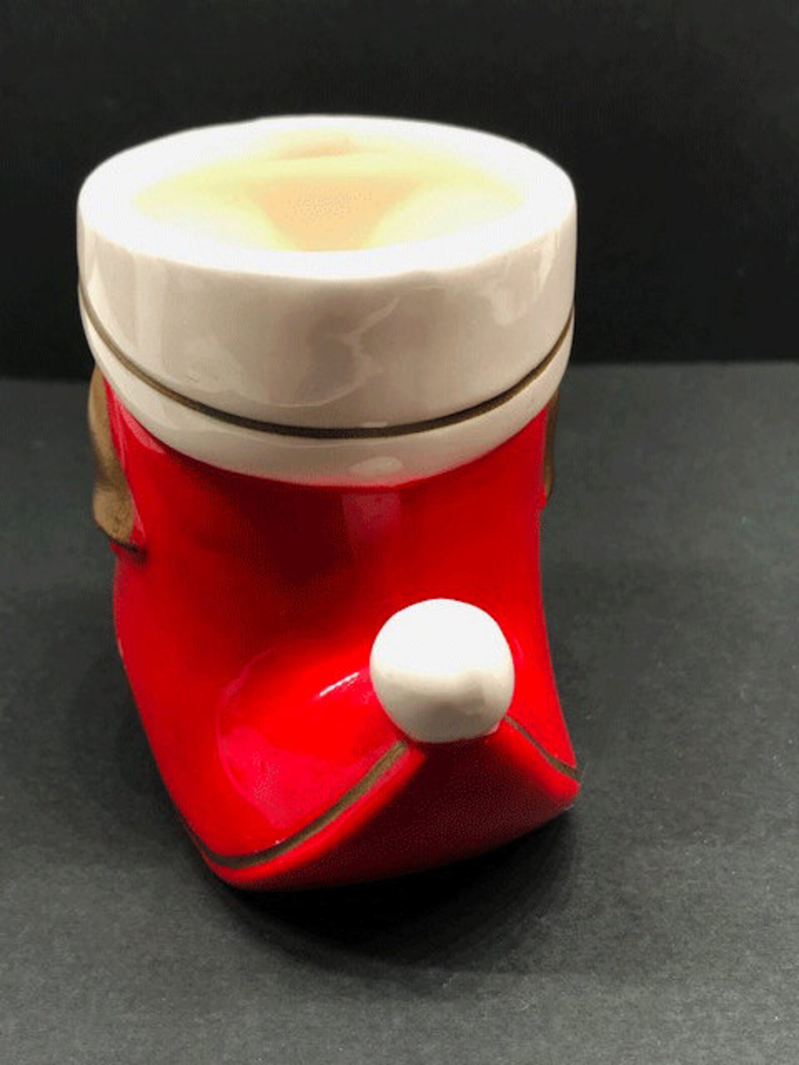 Ceramic Colonial Candle Japan Decorative Vintage Christmas Etsy