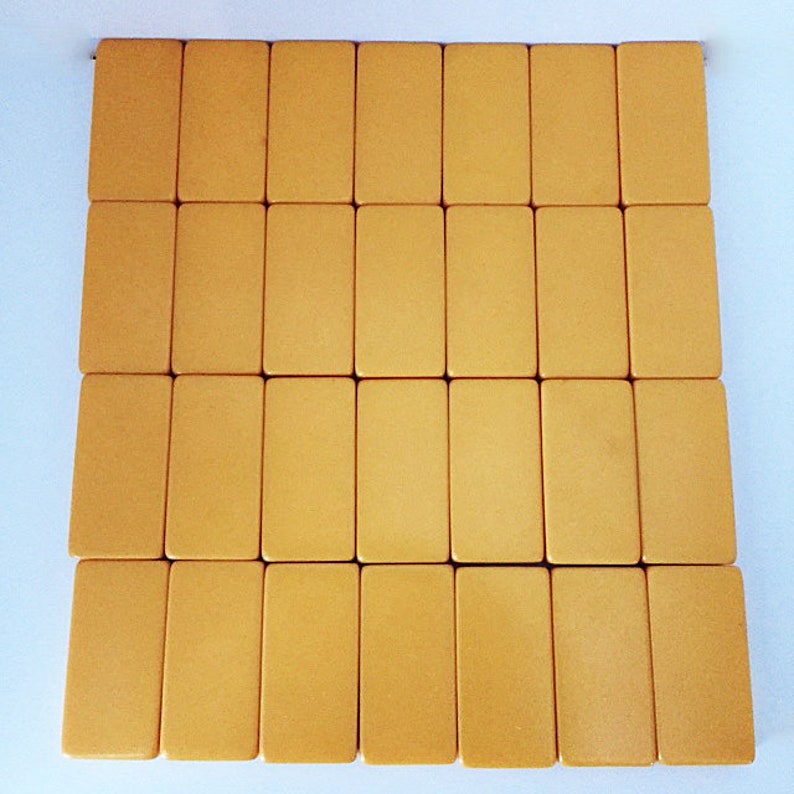 Great To Touch 1940s Cardinal Industries Butterscotch Bakelite Domino Set