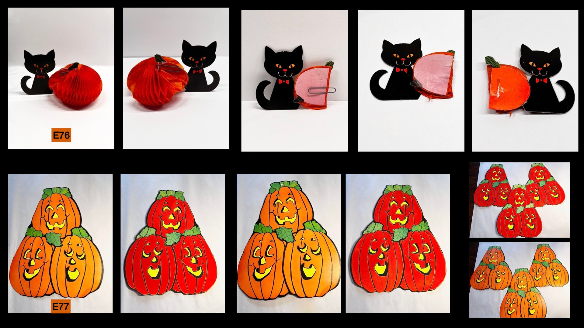 196080s Vintage Halloween Decorations Etsy