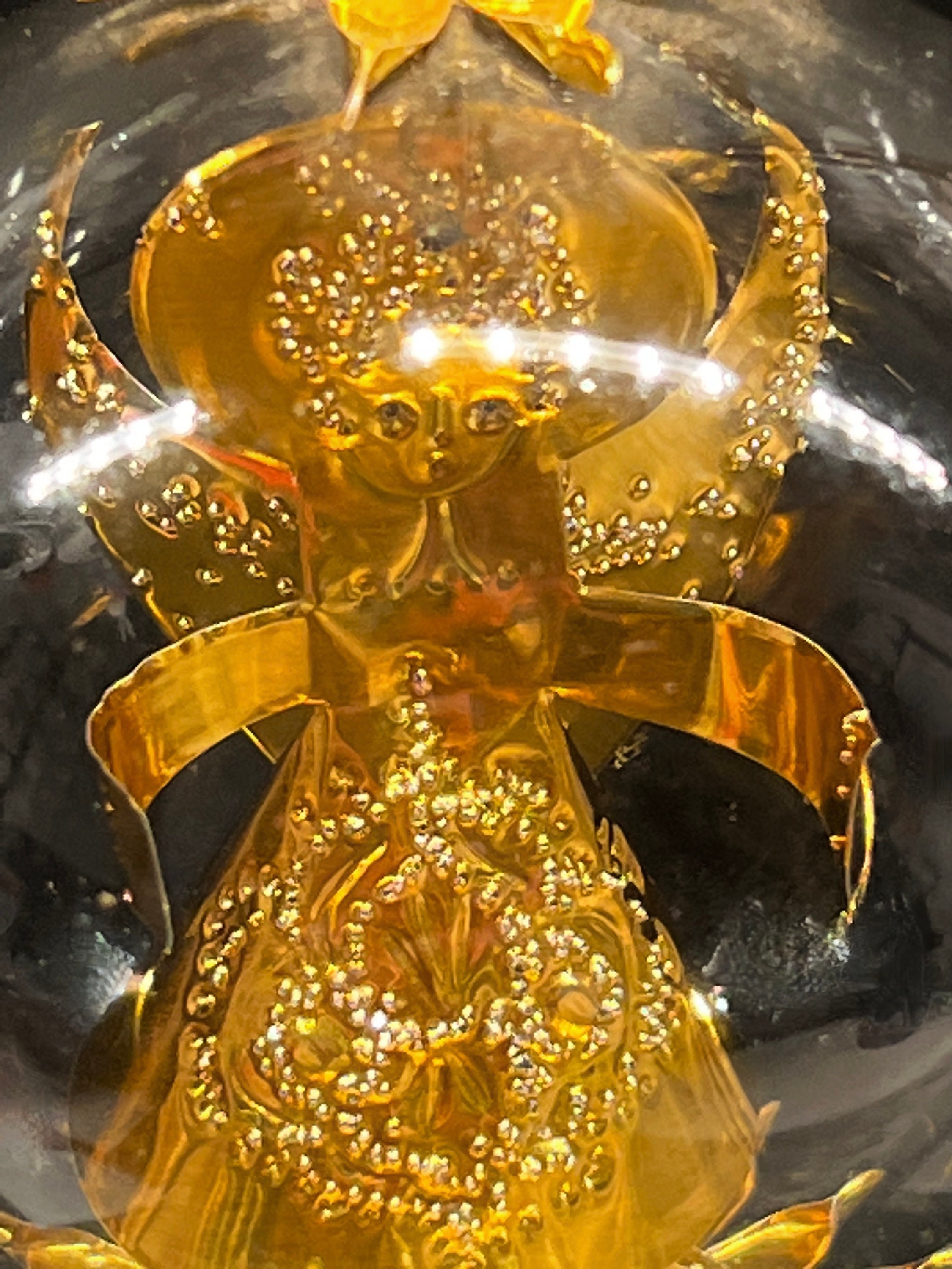Dalax - Statue trompette d'ange lumineuse à LED électrique de 30,5