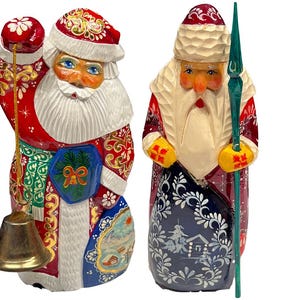 Vintage Hand Painted Ded Moroz Father Frost Figurine
