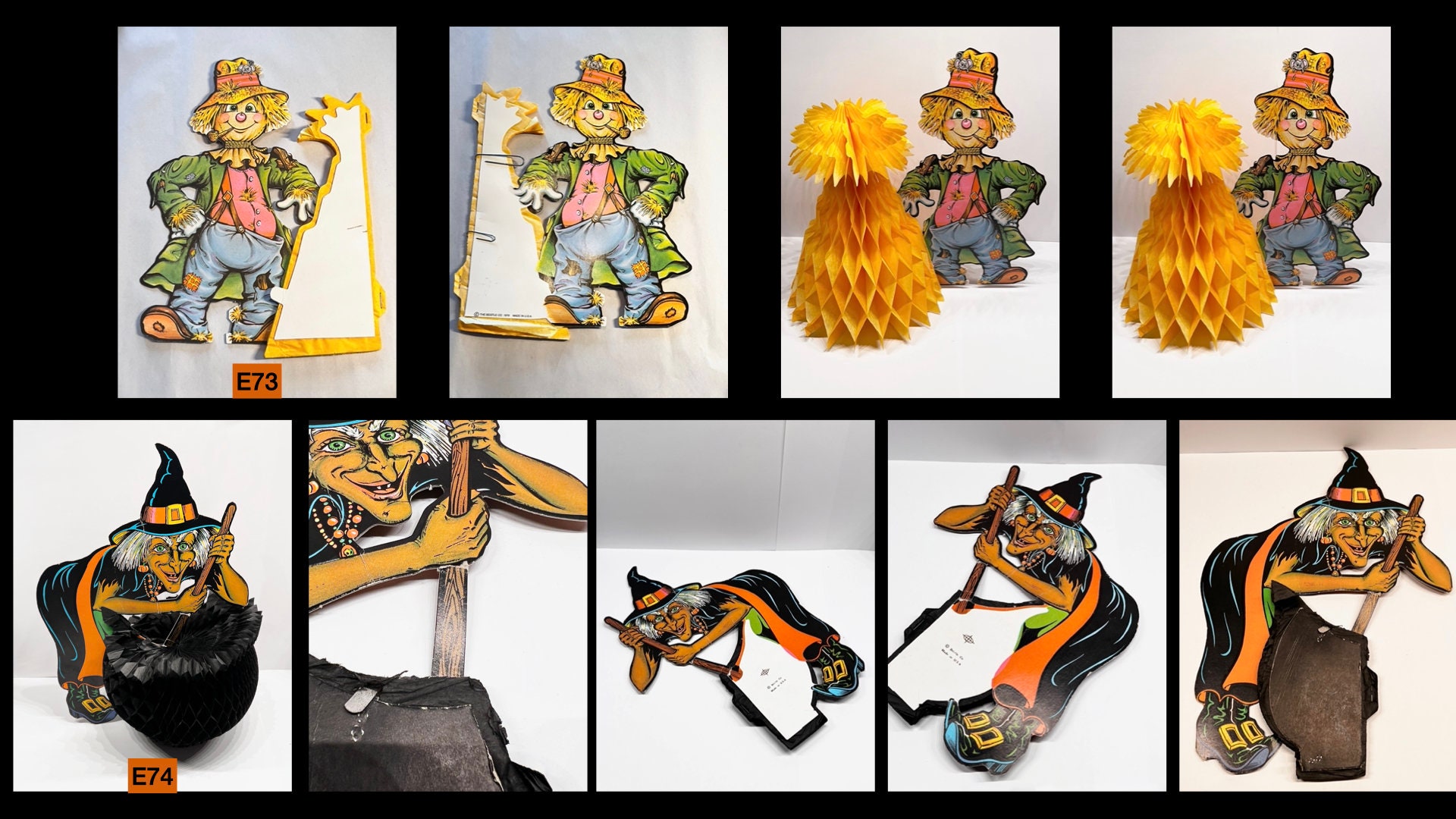 196080s Vintage Halloween Decorations Etsy