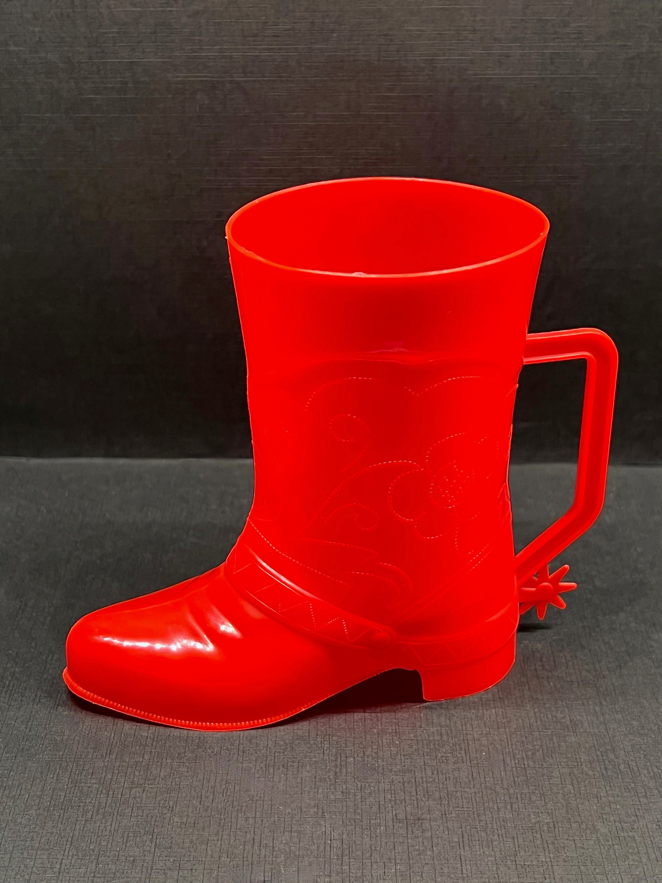 1950s Plastic Drinking Cup Boot W/spur, Collectible Boot 