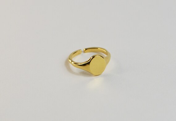 etsy gold signet ring
