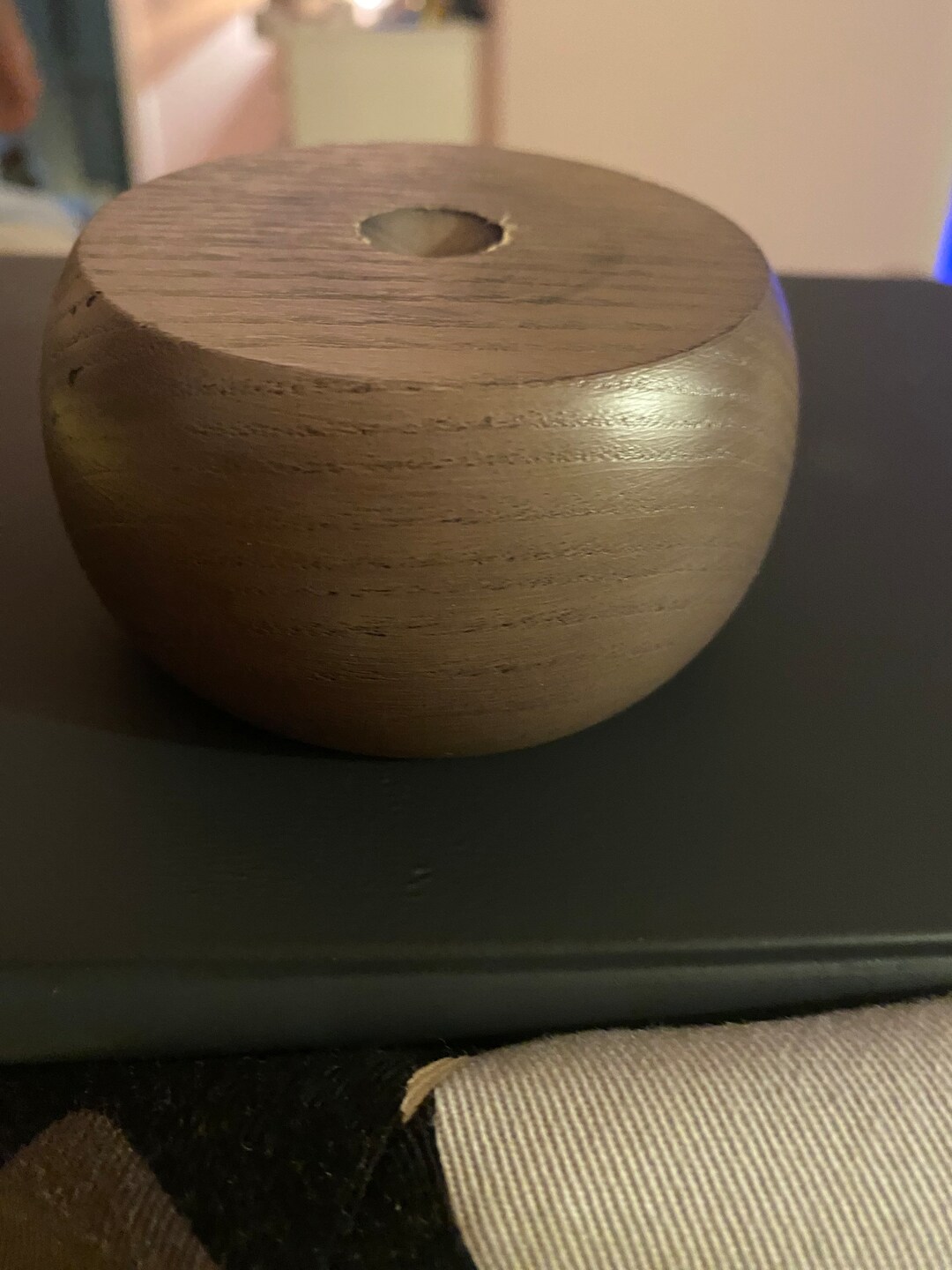 4 Small Coffee Brown Solid Wood Bun Feet With Prescrewed Holes Etsy