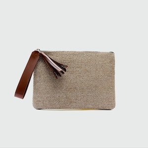 Handmade Raffia Clutch Bag: Boho Tassel Summer Purse