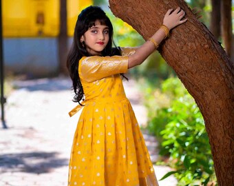 kids silk frock